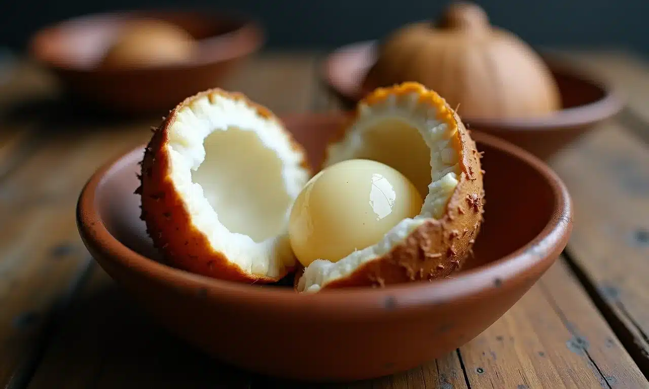 Balut filipino: ovo com embrião de pato parcialmente formado.