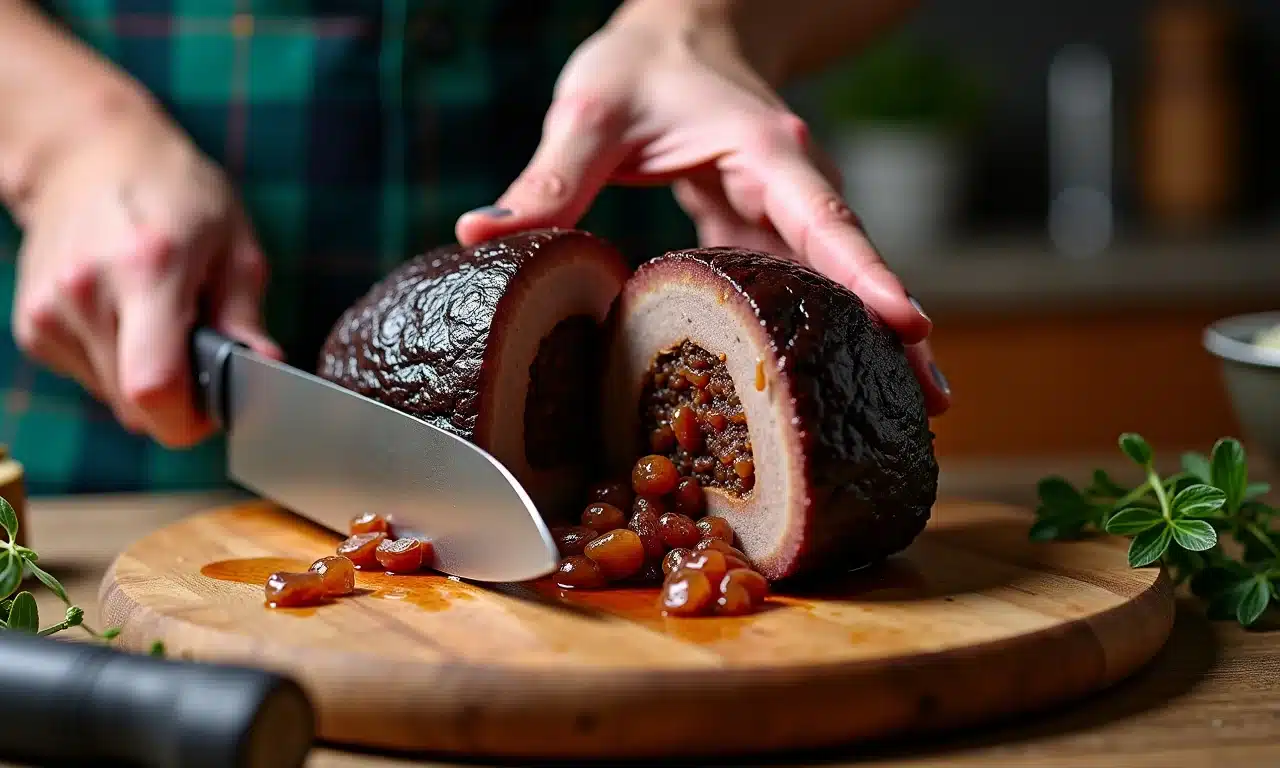 Haggis escocês: estômago de ovelha recheado.