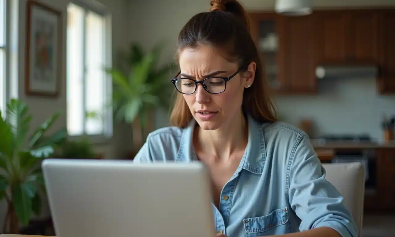 Mulher pesquisando sobre mitos e verdades da hipnose na internet.