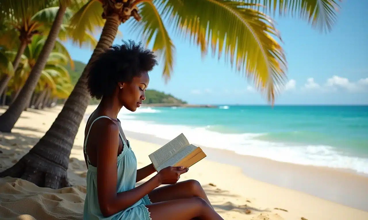 Paraíso quase secreto: Praia da Figueira em São Sebastião, com beleza intocada e uma mulher relaxando.