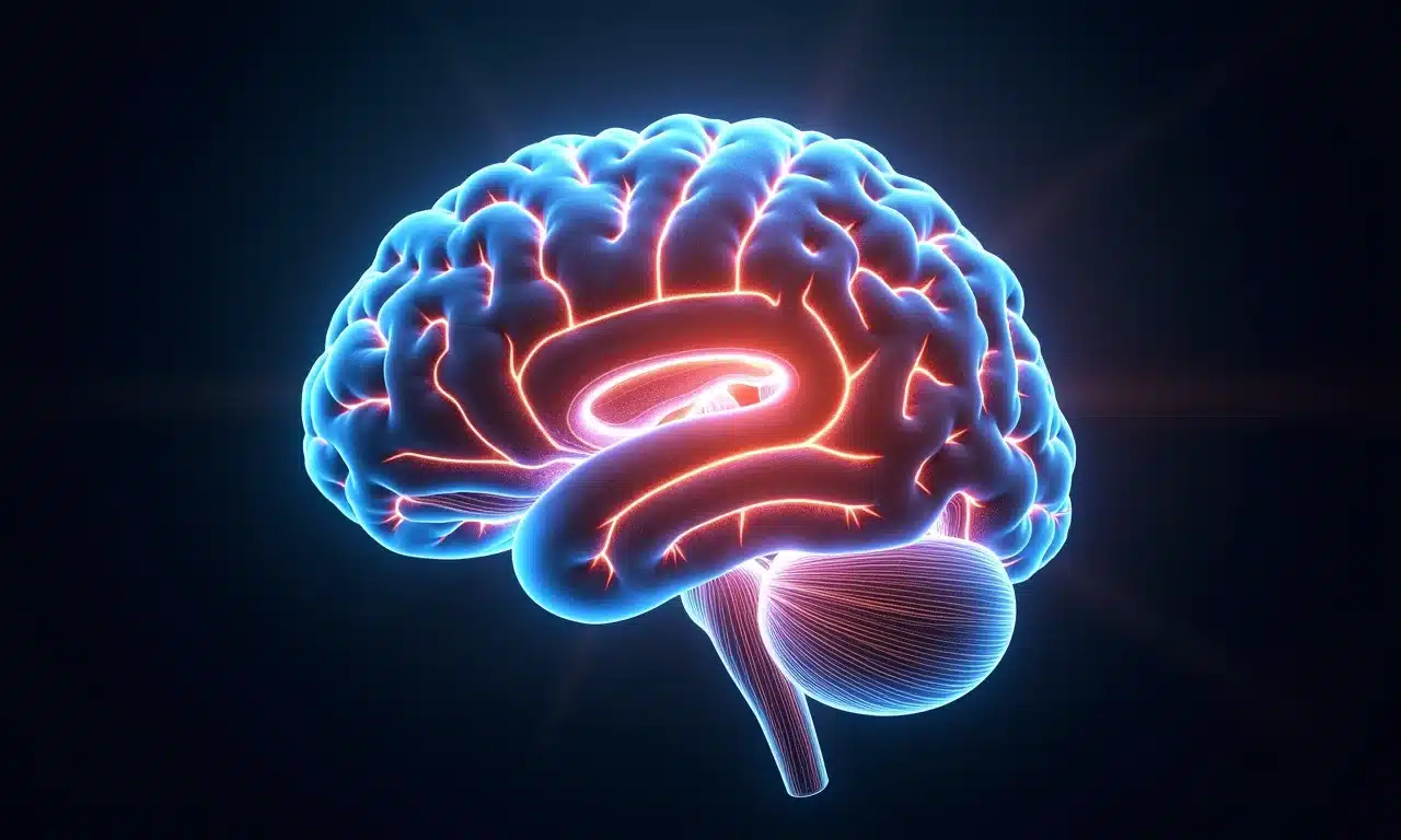 Visualização de escaneamento cerebral mostrando falha na memória de curto prazo.